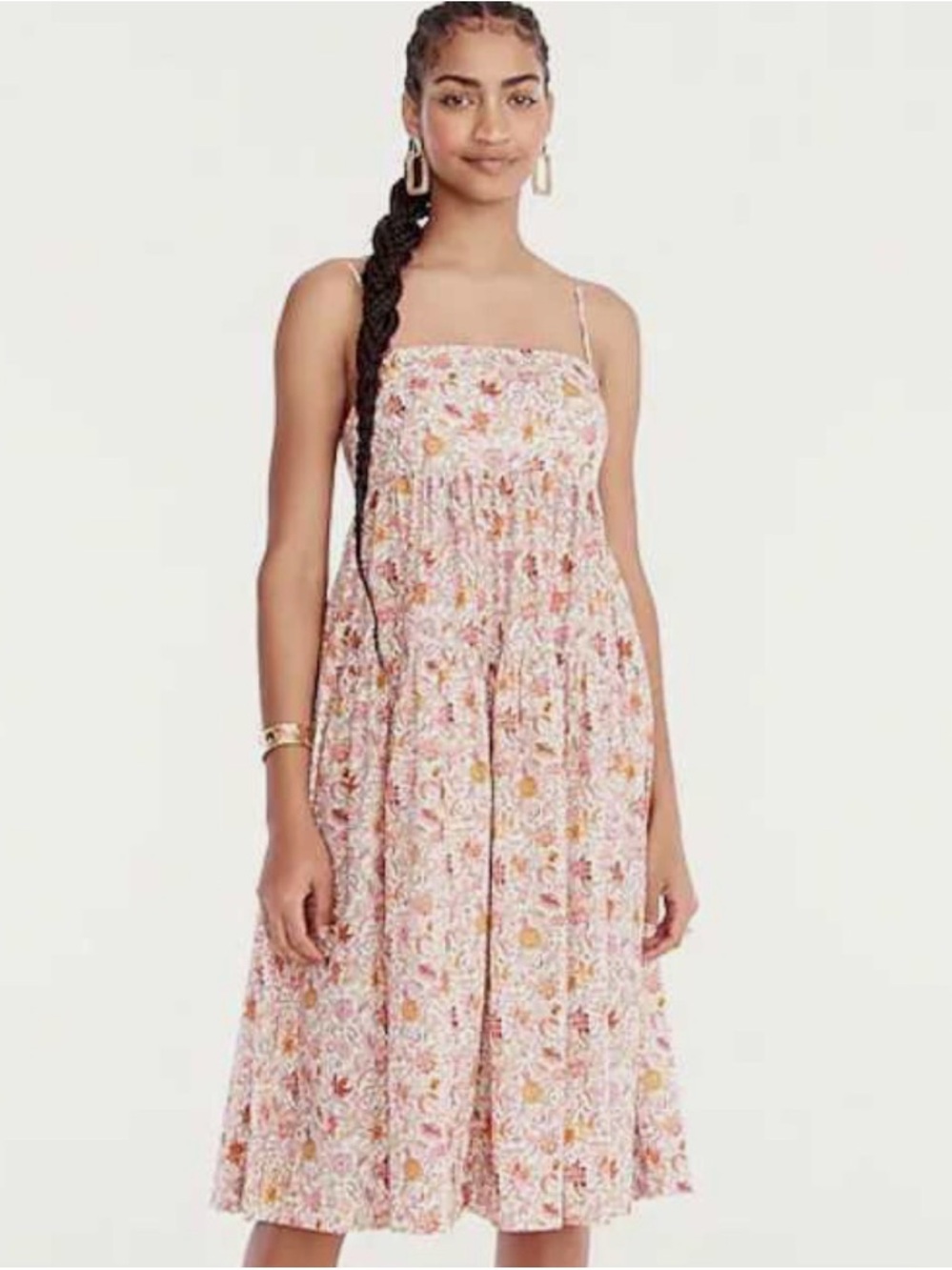 J. Crew Liberty Garden of Life Floral Midi Dress